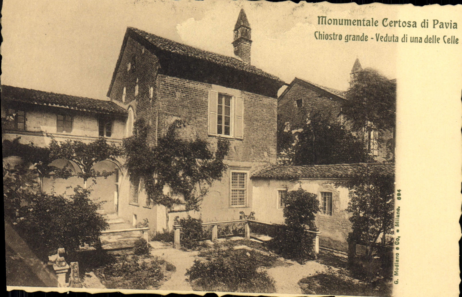 CPA Pavia Certosa Monumentale 