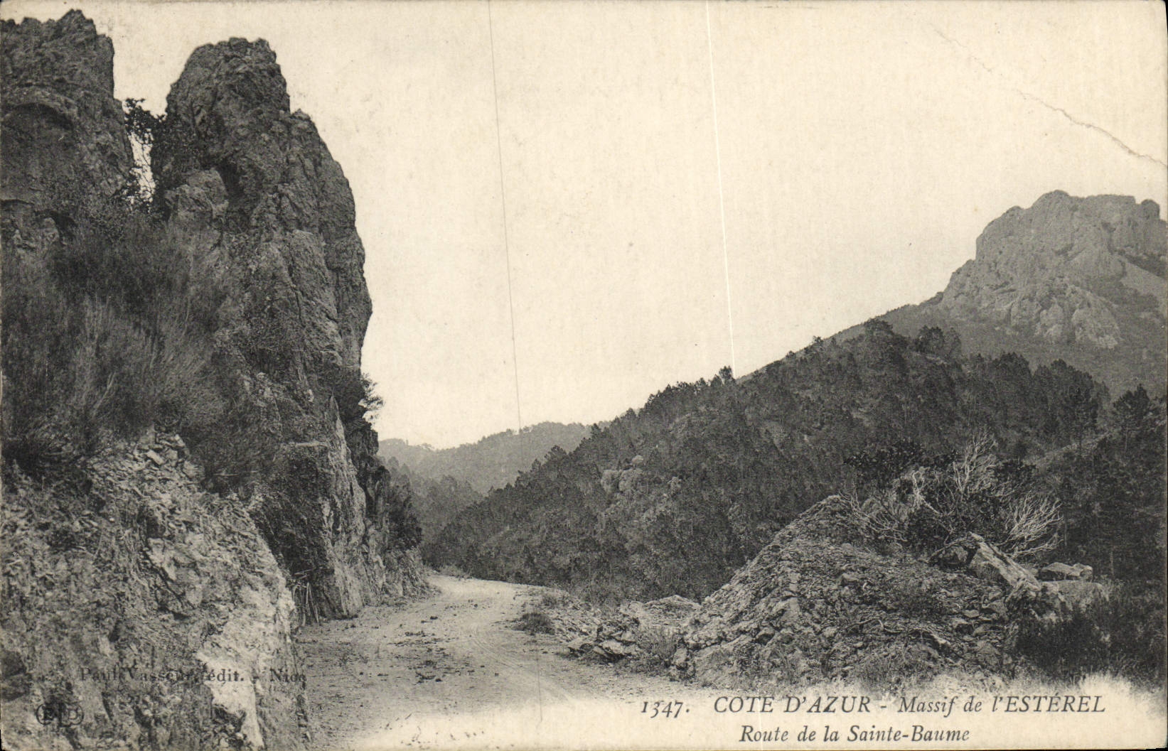 CPA Cote D'Azur Massif de L'Esterel Route de la Sainte Baume
