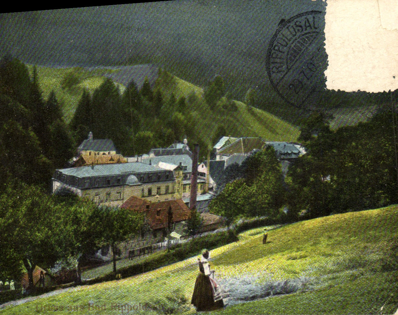 VINTAGE POSTCARD Ba Rippoldsan