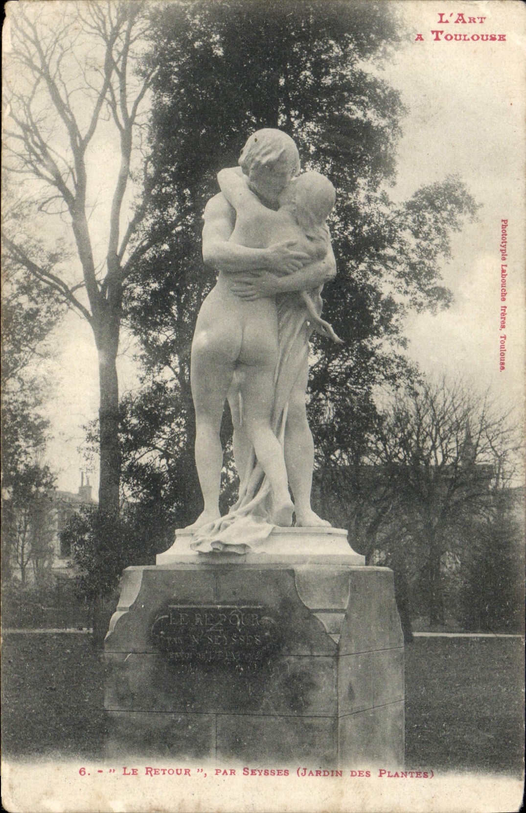 CPA L'art a Toulouse Le retour par Seysses Jardin des Plantes
