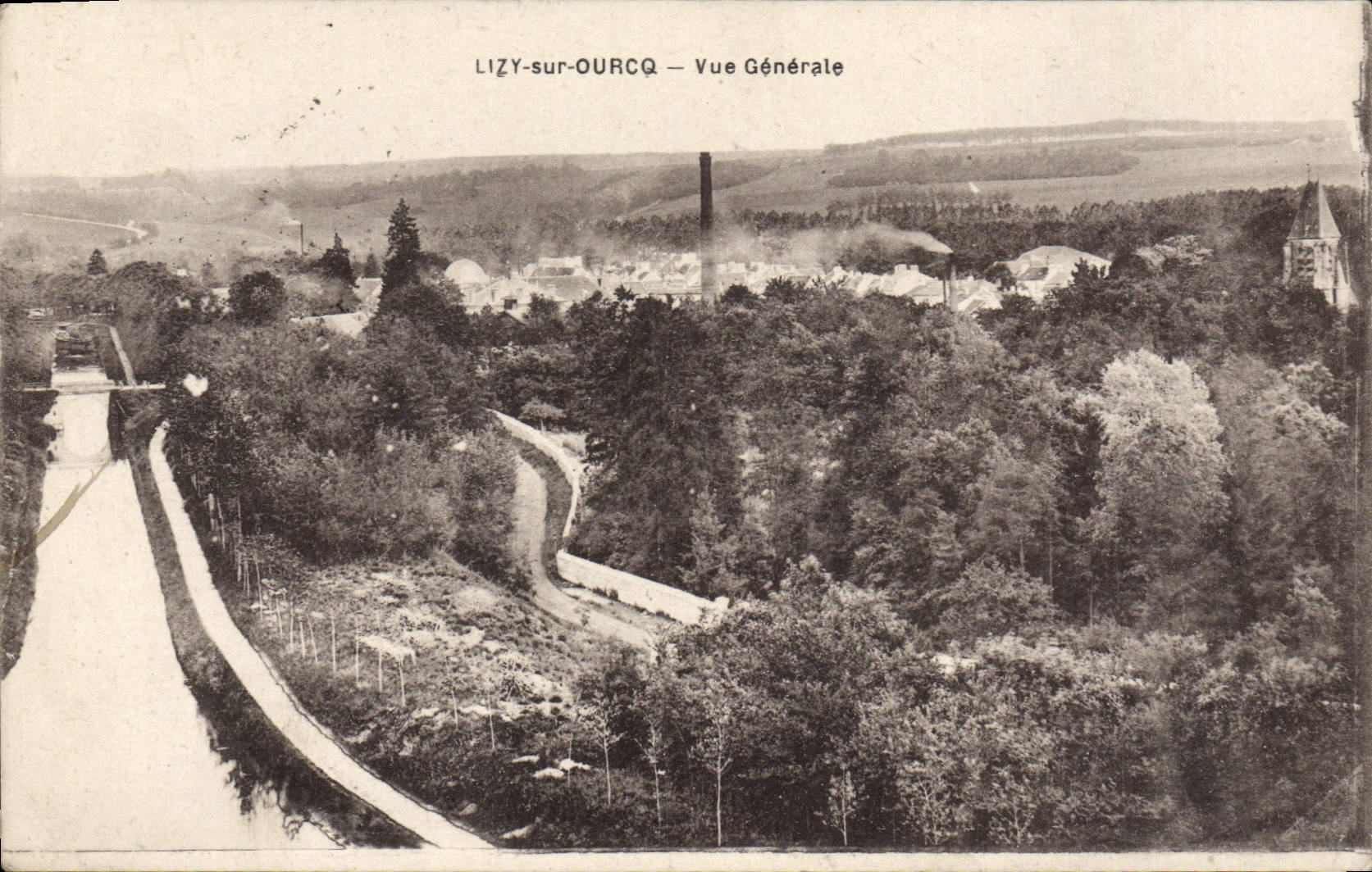 VINTAGE POSTCARD Lizy On Ourcq View