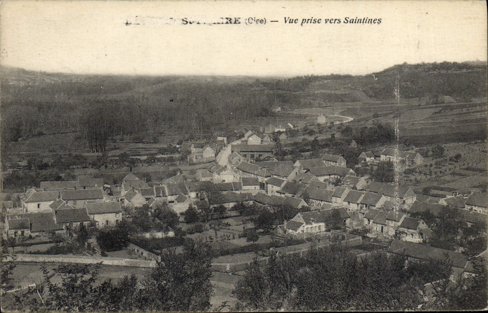 POSTAL de la VENDIMIA vista hacia Saintines