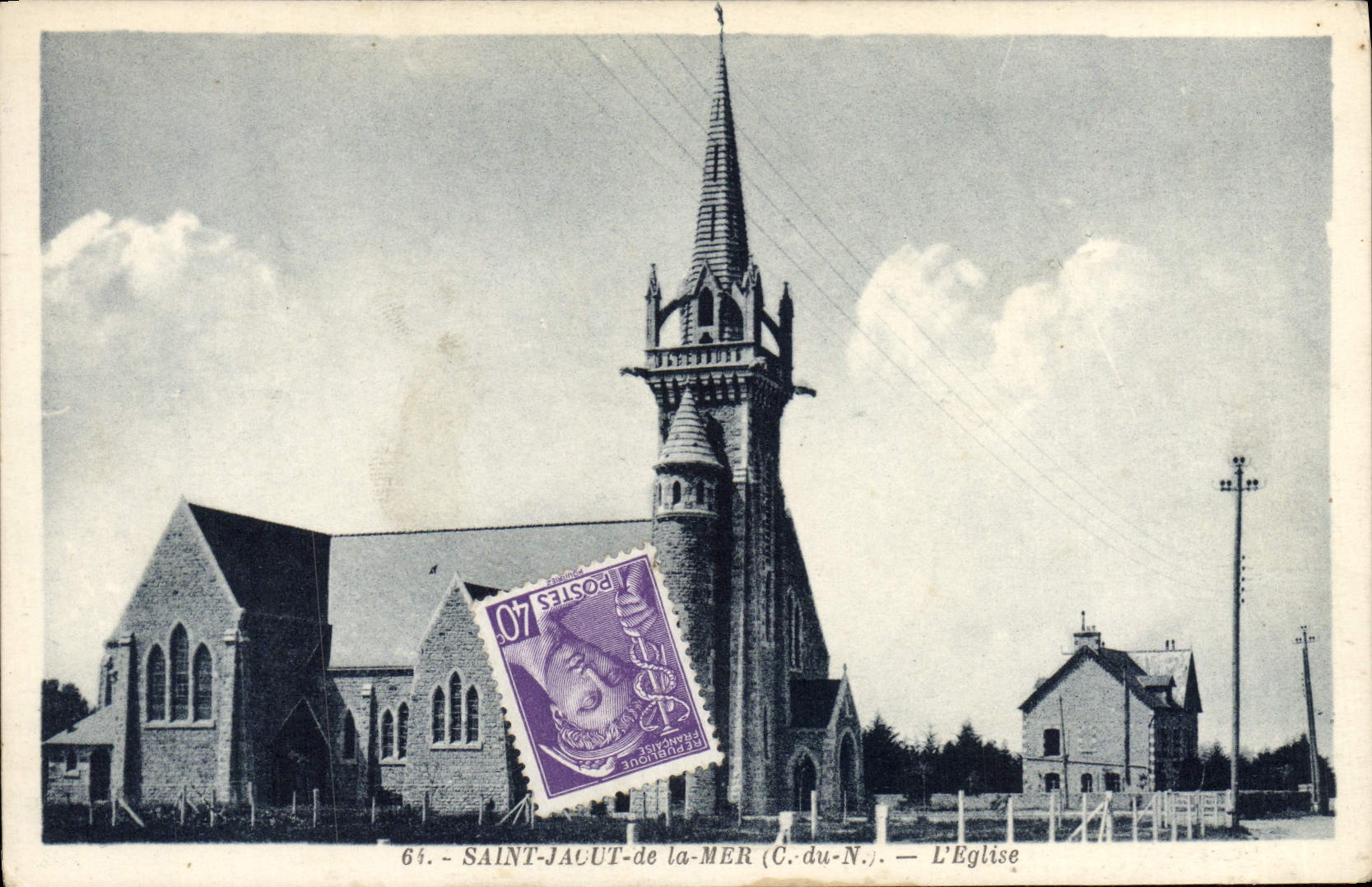 VINTAGE POSTCARD Holy Jauut of the Sea the Church