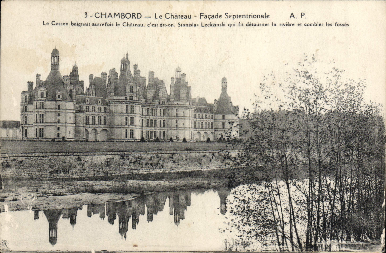 CPA Chambord Le Chateau Facade septentrionale