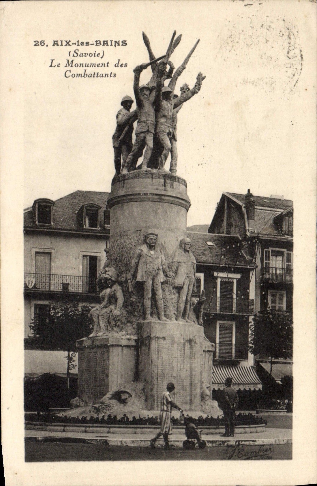 CPA Aix les Bains Le Monument des Combattants Militaria