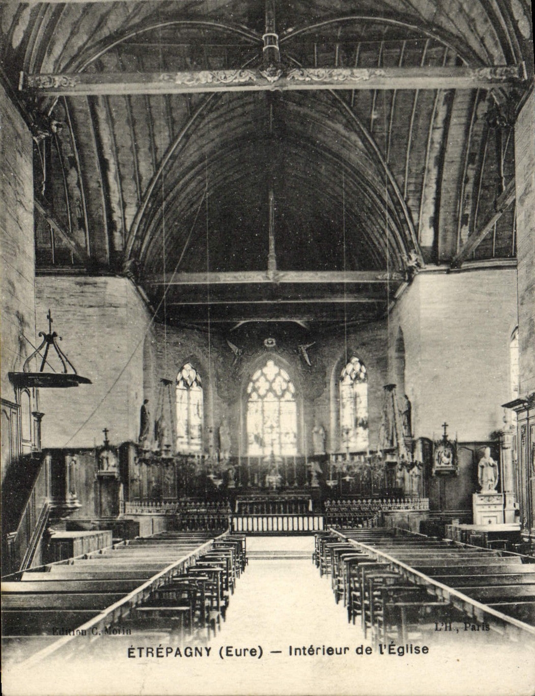CPA Etrepagny Interieur de L'Eglise