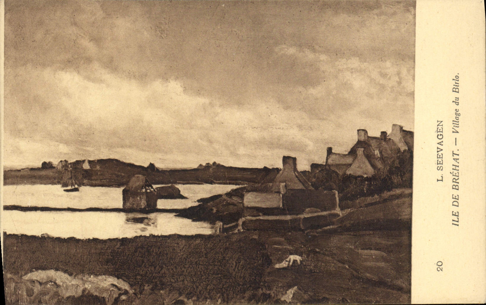 CPA Ile De Brehat Village du Birlo Seevagen