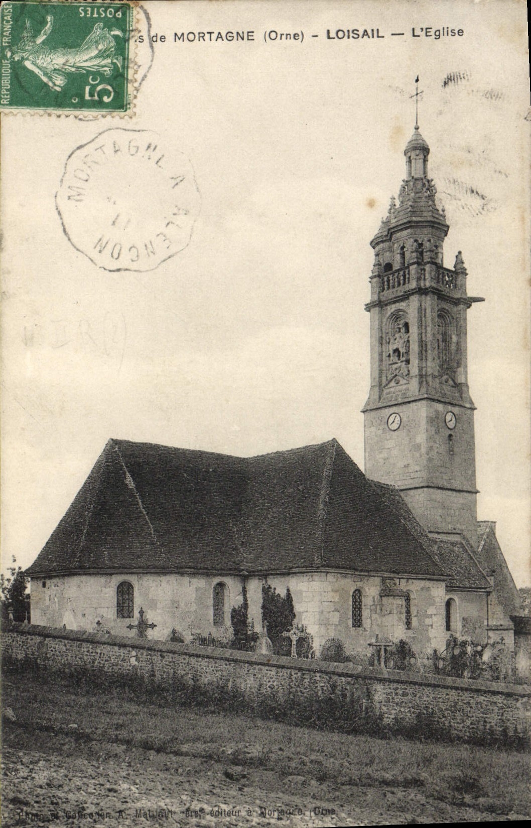 CPA Environs de Mortagne Loisail L'Eglise