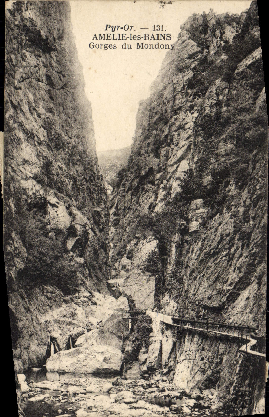 CPA Amelie les Bains Gorges du Mondony