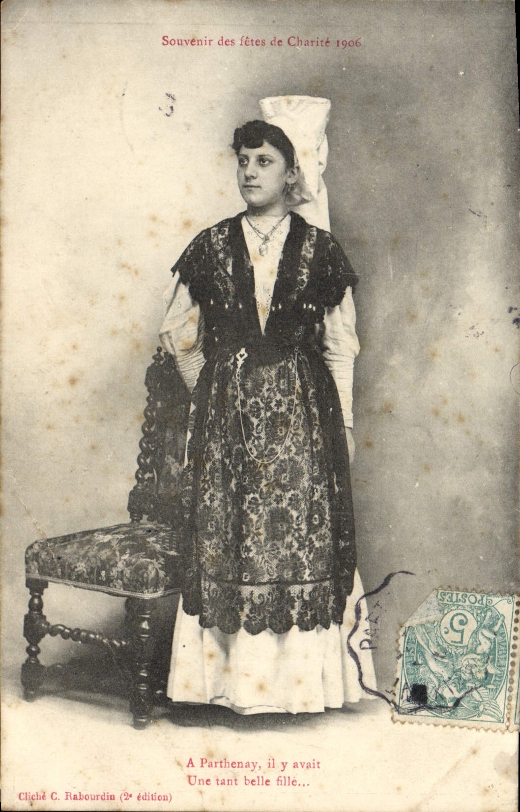 CPA Souvenir des Fetes de Charite 1906 Parthenay Folklore