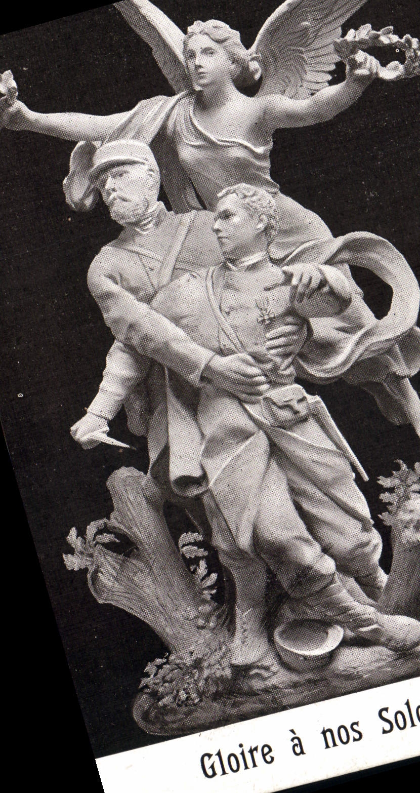 VINTAGE POSTCARD Gloire has our Militaria soldiers