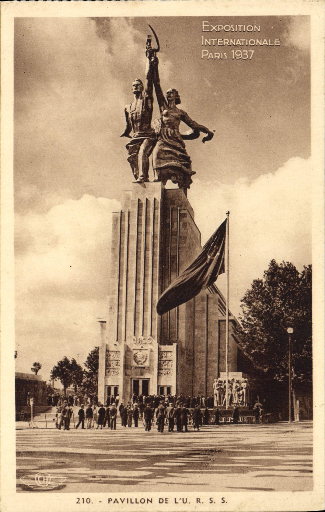 CPA Exposition Internationale Paris 1937 Pavillon De L'URSS