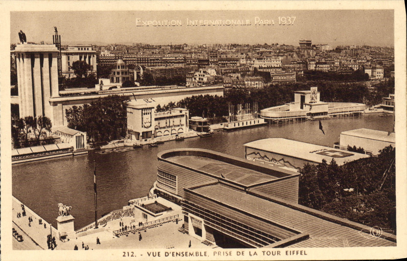 CPA Exposition Internationale Paris 1937 Vue d'ensemble prise de la Tour Eiffel