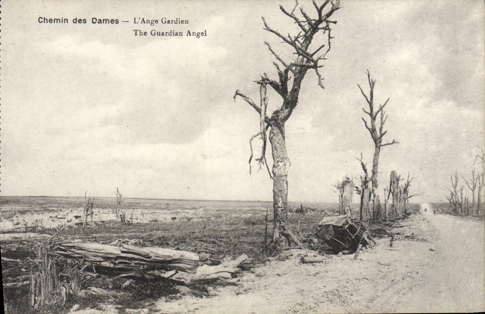 CPA Chemin Des Dames L'Ange Gardien Militaria