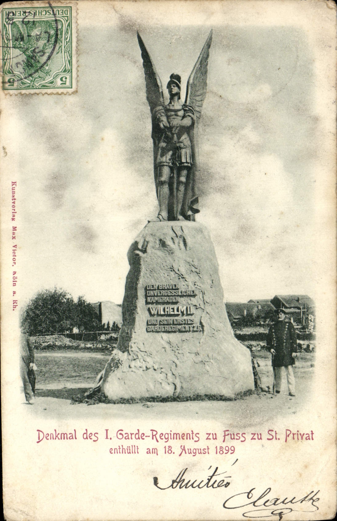 CPA Denkmal Des I Garde Regiments Zu Fuss Zu St Privat