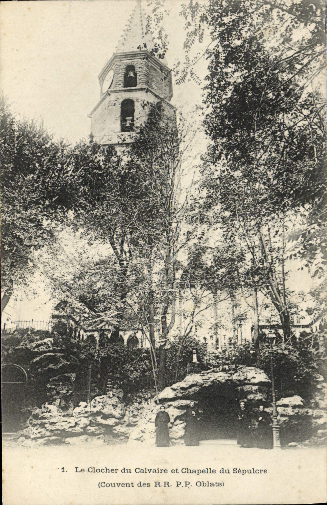 POSTAL de la VENDIMIA la Campana-torre del martirio y de la cámara acorazada de la cría RR PP Oblats del sepulcro