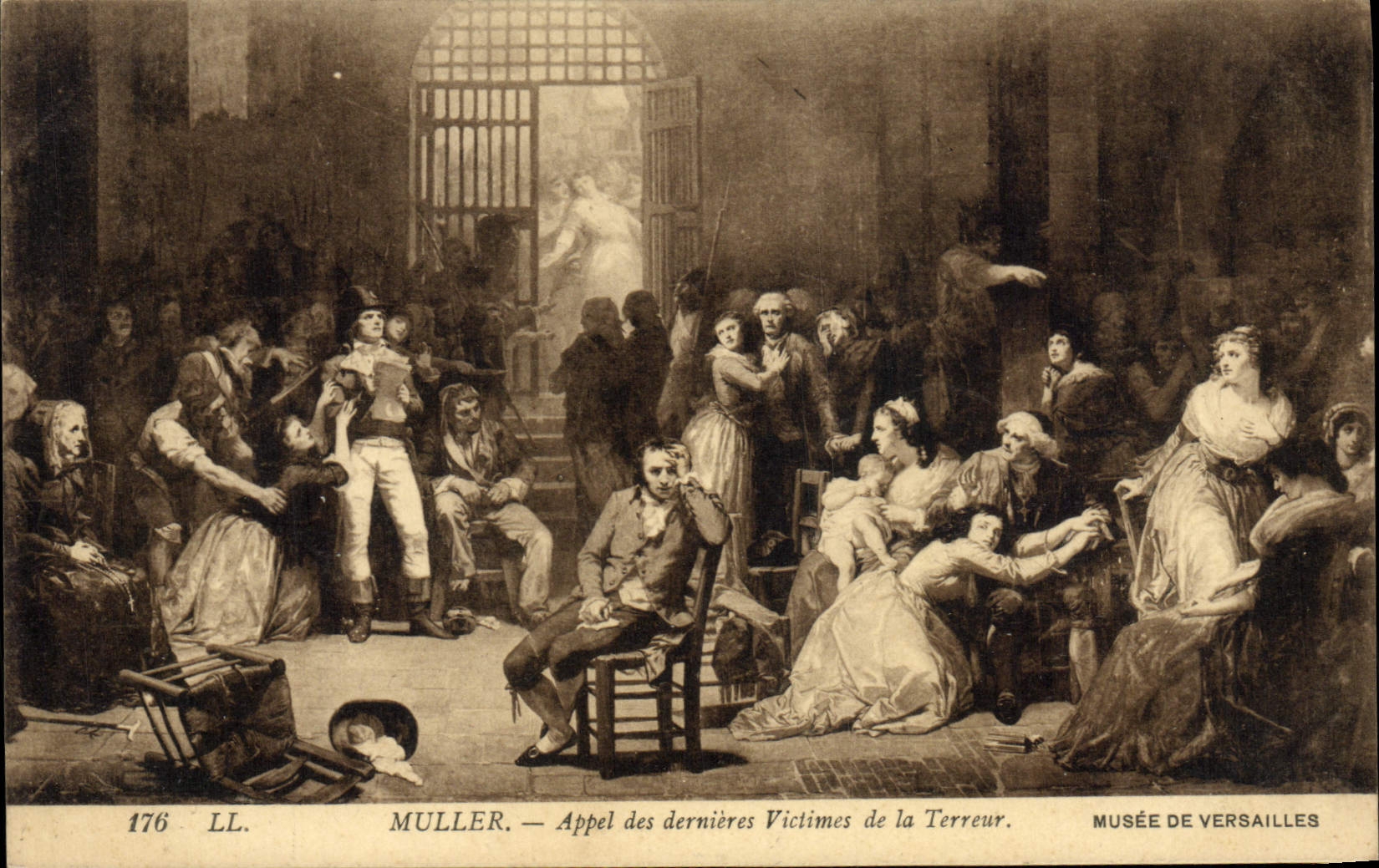 VINTAGE POSTCARD Muller Call Of the Last Victims Of Versailles Terror