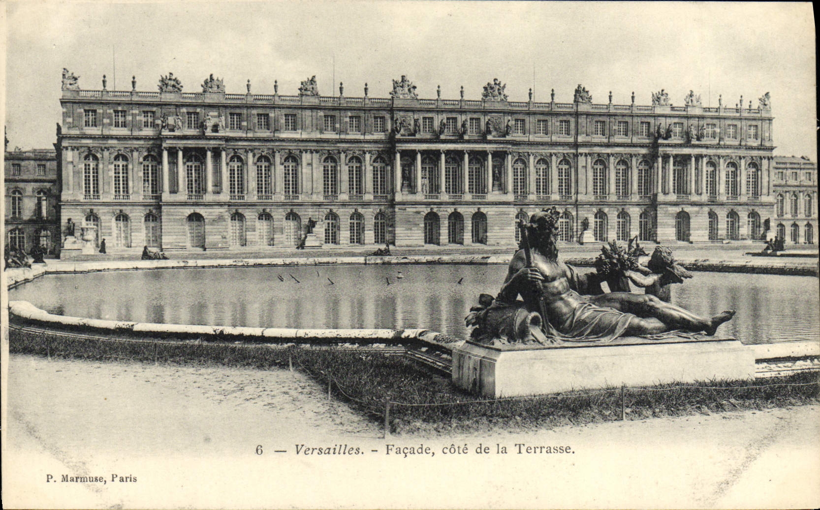 CPA Versailles Facade Cote De La Terrasse