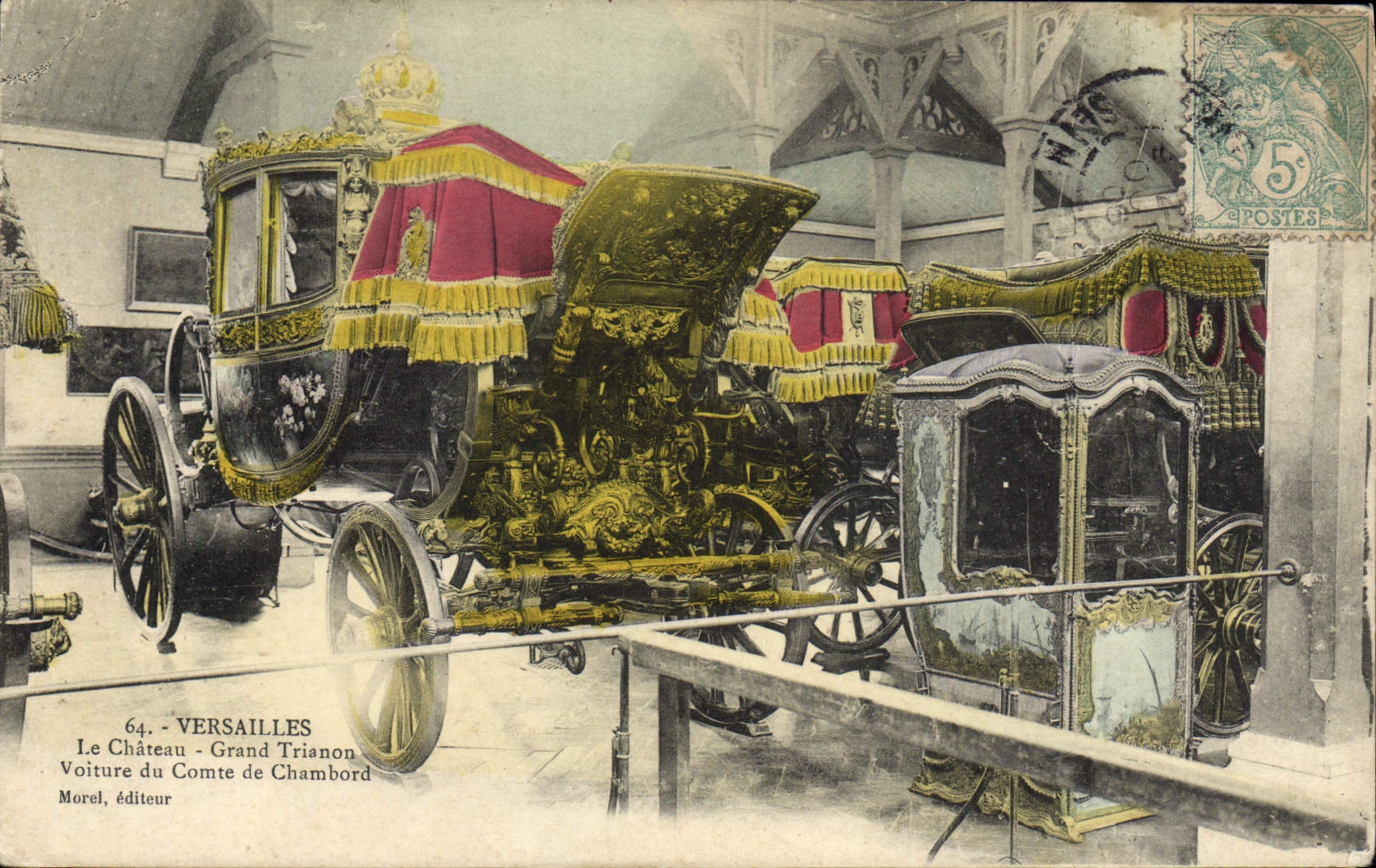 CPA Versailles Le Chateau Grand Trianon Voiture du Comte de Chambord