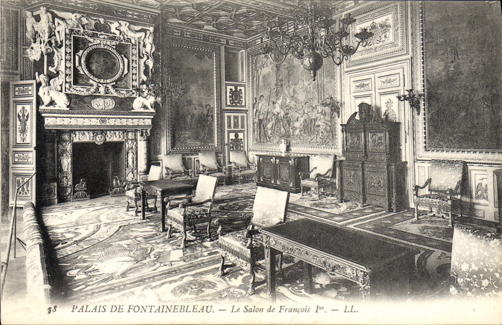 CPA Palais De Fontainebleau Le Salon De Francois 1er
