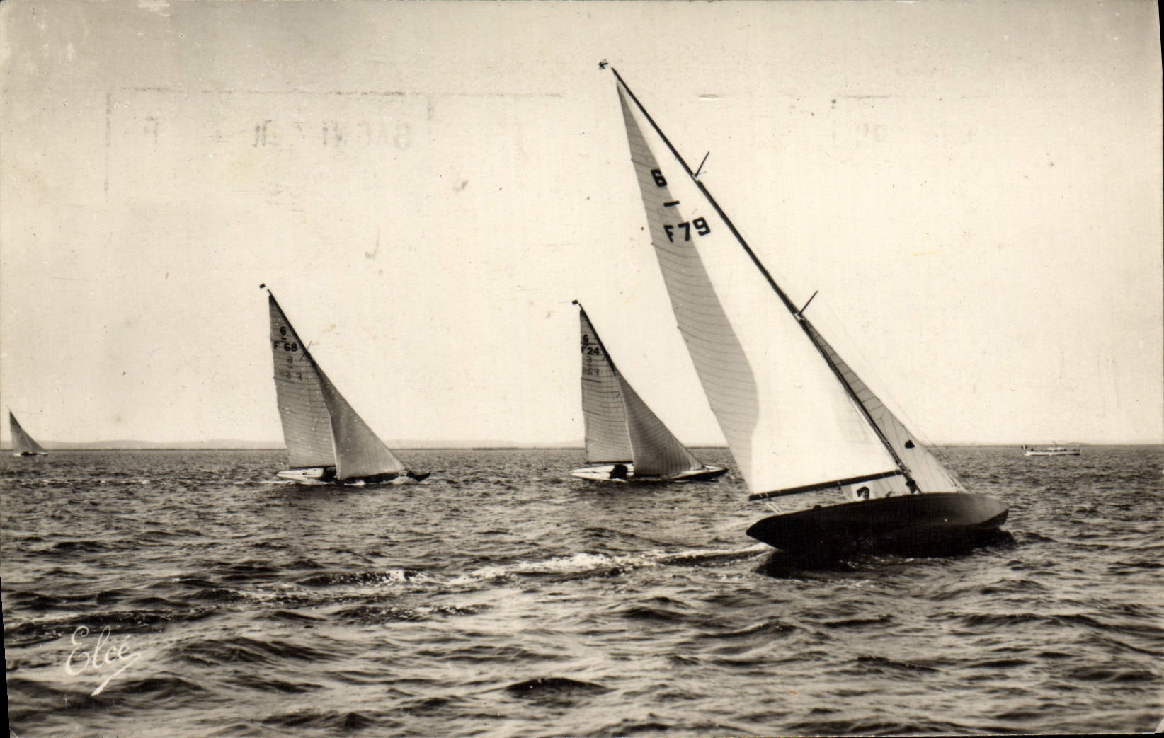 CPM Arcachon Regates Sur Le Bassin Bateaux