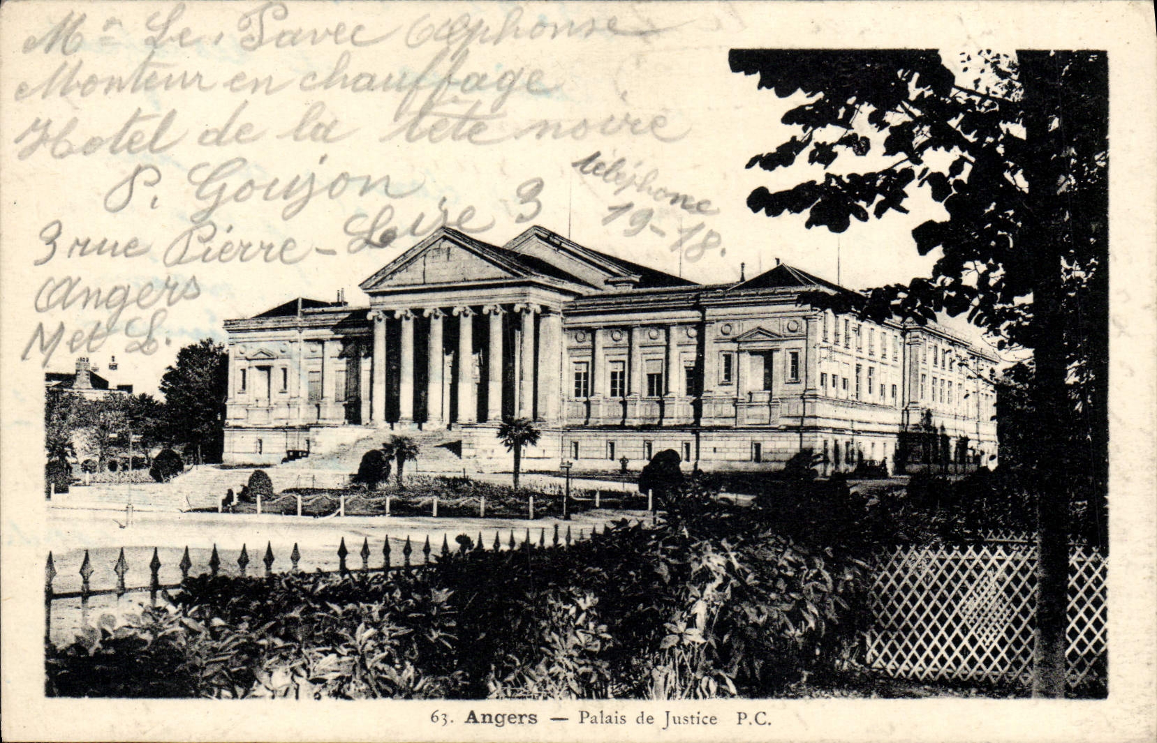 CPA Angers Palais De Justice