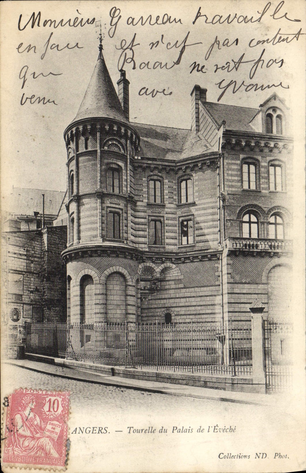 CPA Angers Tourelle Du Palais De I'Eveche