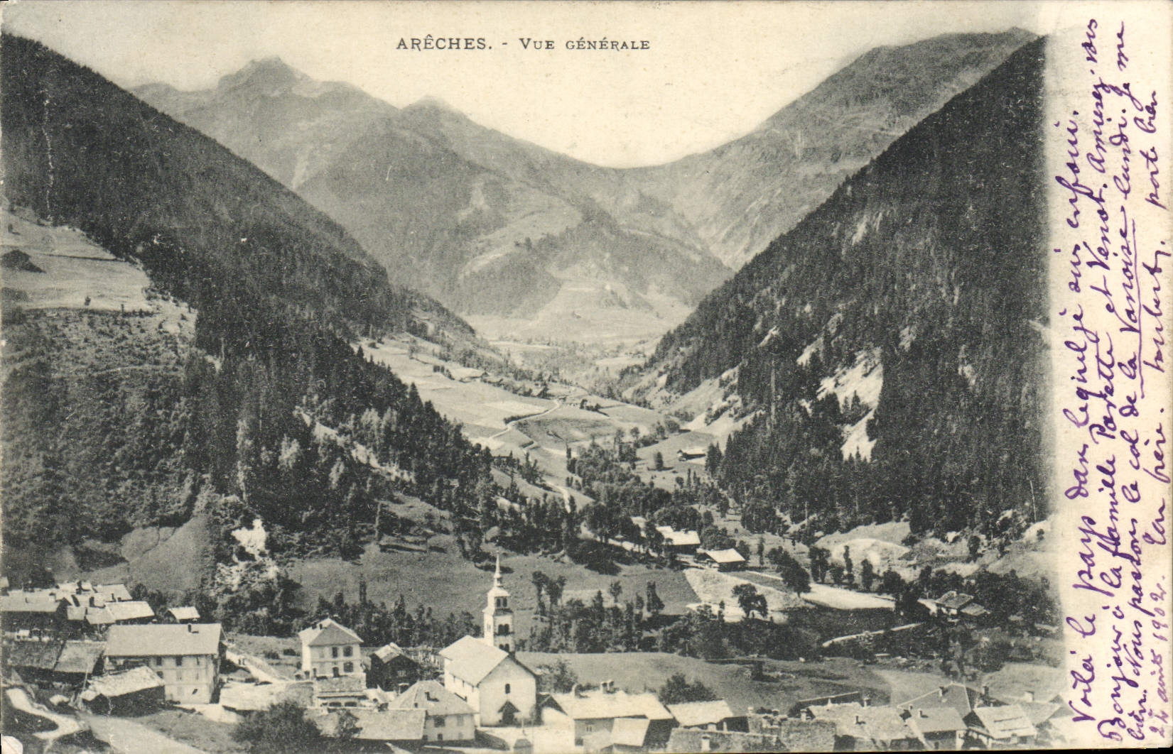 CPA Areches Vue Generale