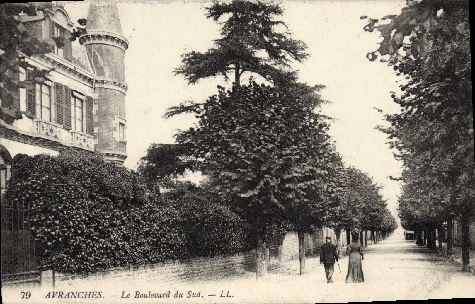 CPA Avranches Le Boulevard Du Sud