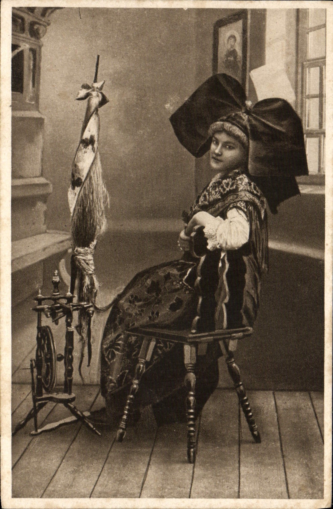 CPA Alsacienne Folklore