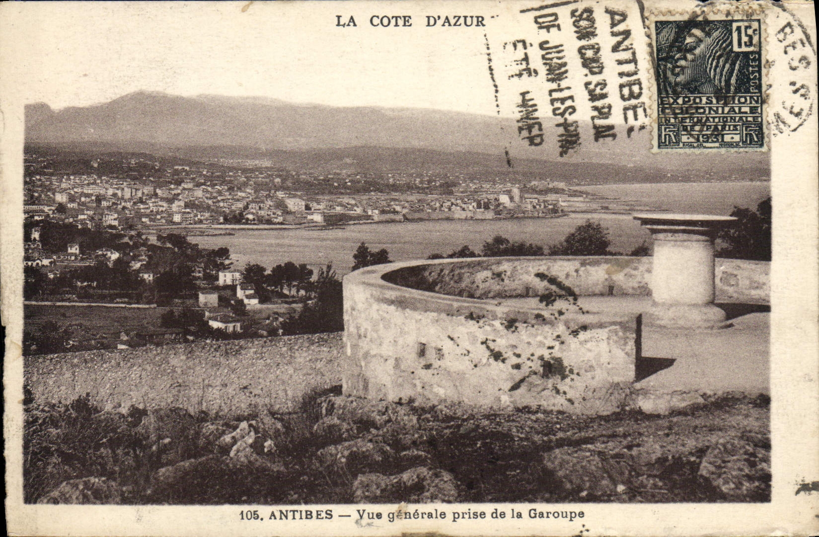 CPA Antibes Vue generale prise de la Garoupe