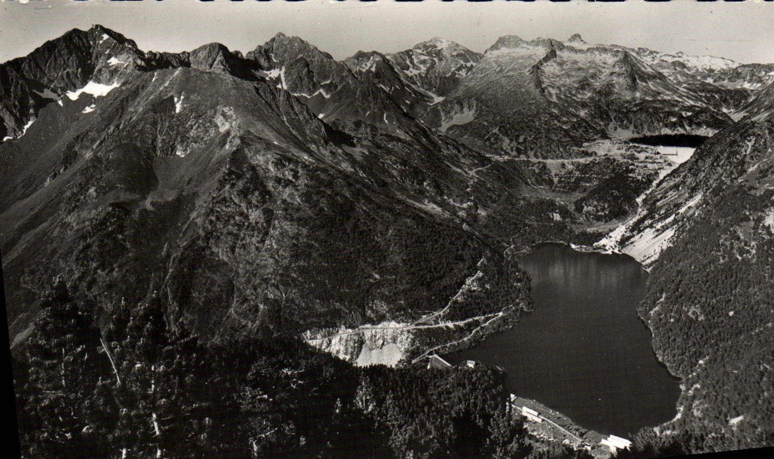 MODERN CARD Valley D' Aure Lake Oredon and the Lake of the Cape de Long Malicious Peak