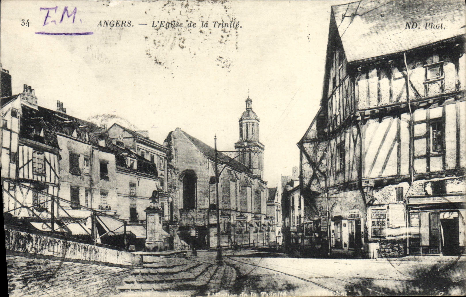 CPA Angers L'Eglise De La Trinite