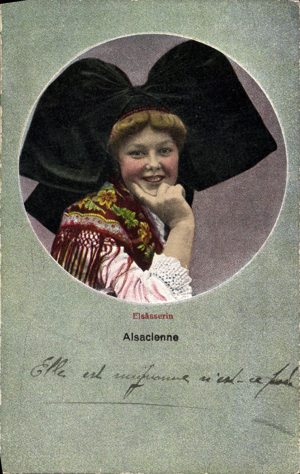 CPA Alsacienne Folklore