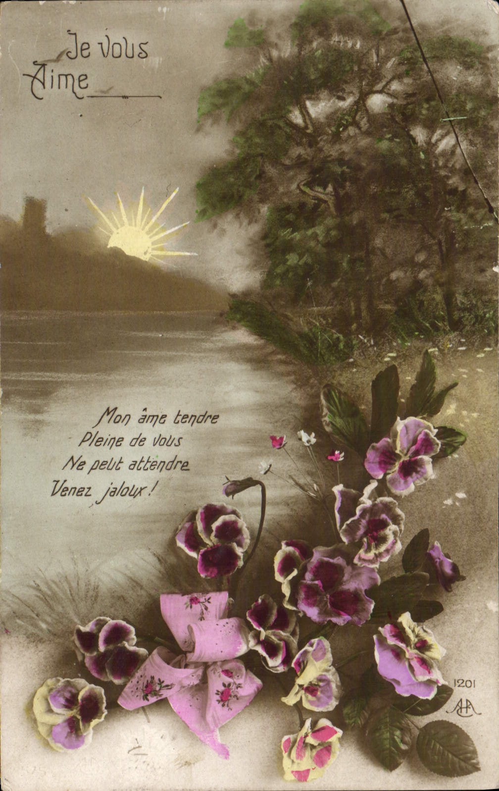 CPA Fantaisie Fleurs