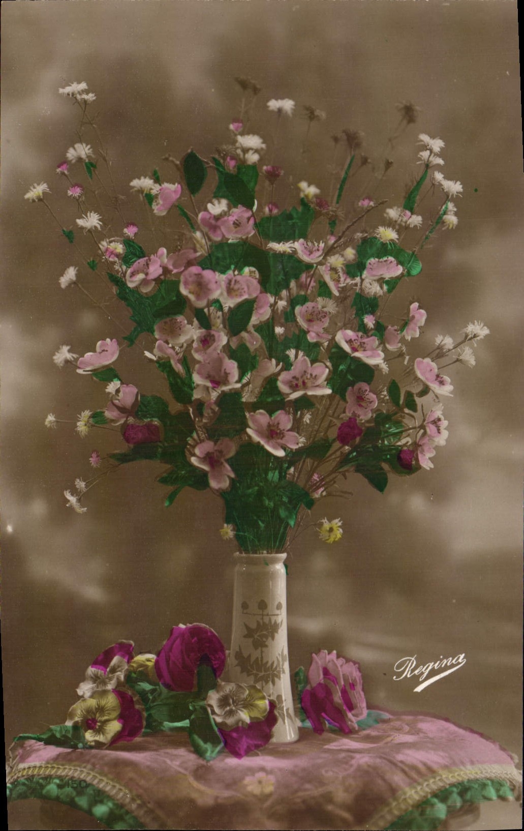 CPA Fantaisie Fleurs