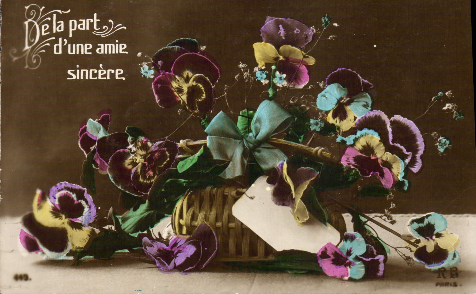 CPA Fantaisie Fleurs