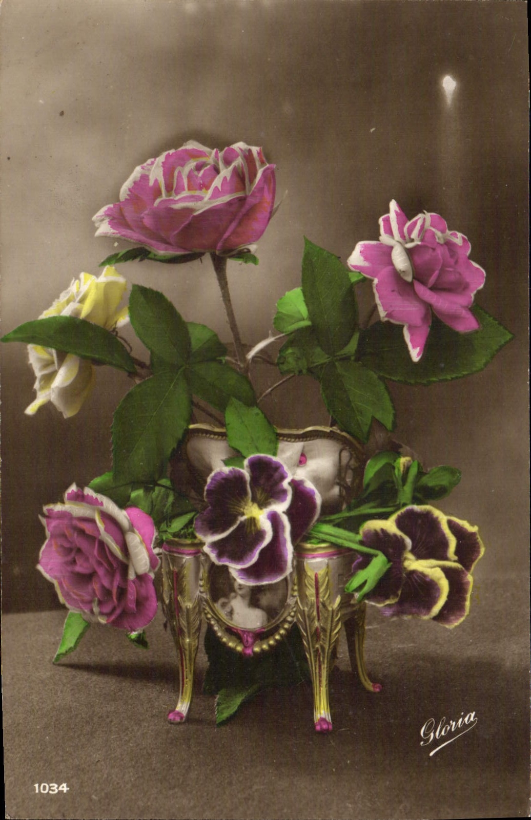 CPA Fantaisie Fleurs