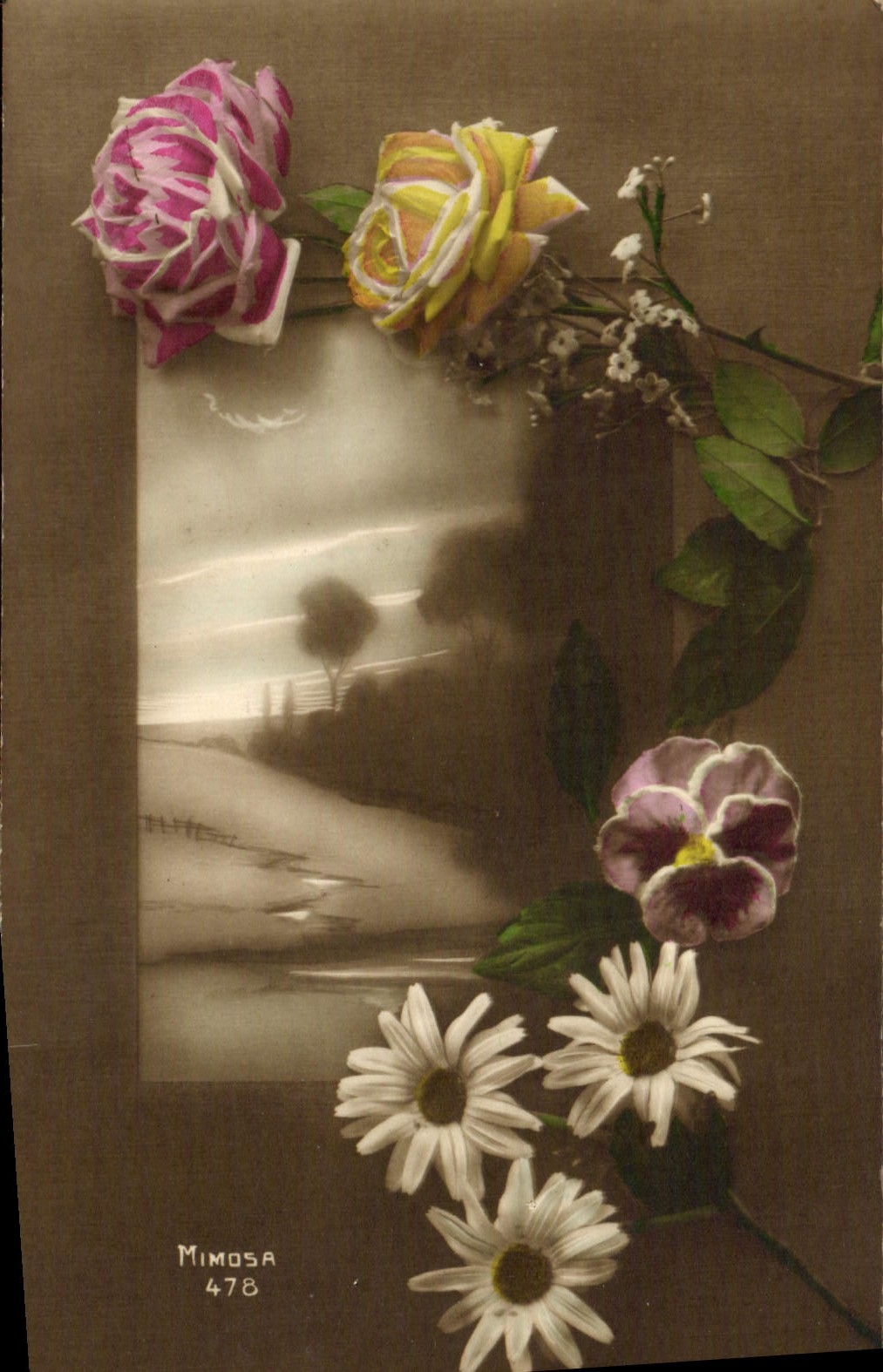 CPA Fantaisie Fleurs