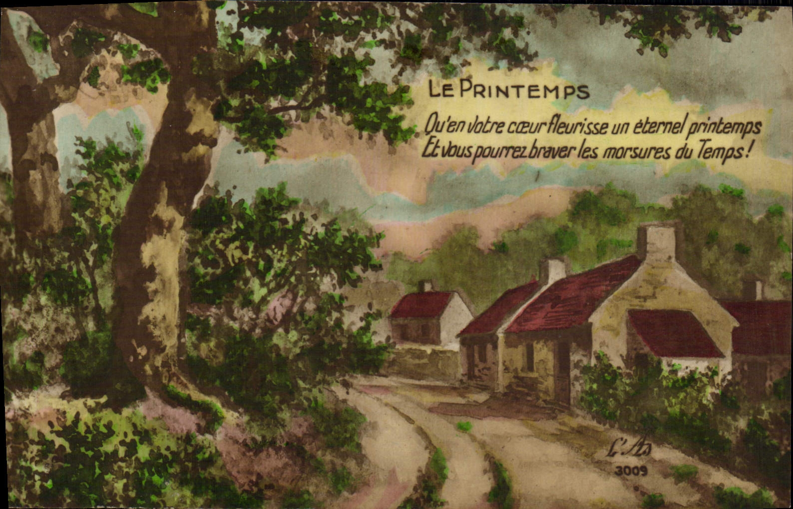 CPA Fantaisie Le Printemps