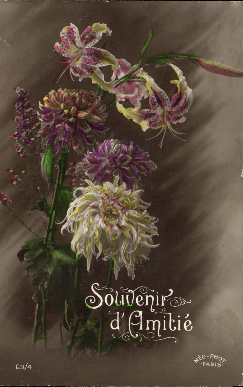 CPA Fantaisie Fleurs