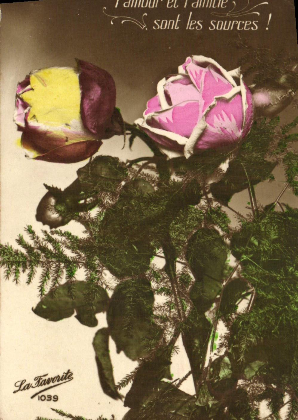 CPA Fantaisie Fleurs