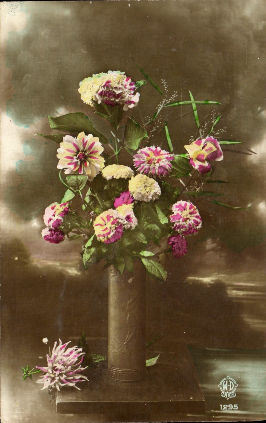 CPA Fantaisie Fleurs