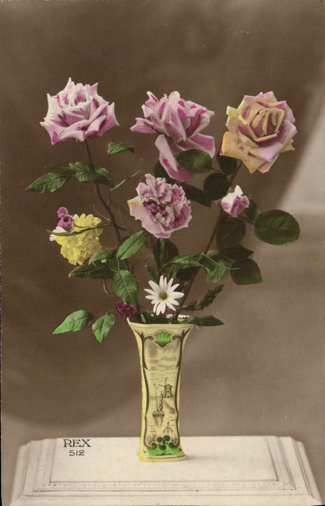 CPA Fantaisie Fleurs