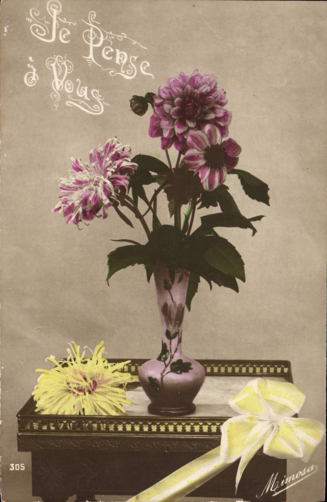 CPA Fantaisie Fleurs