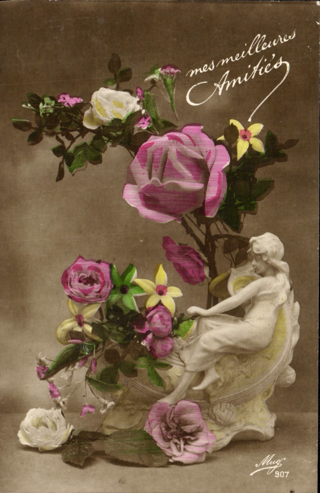 CPA Fantaisie Fleurs 