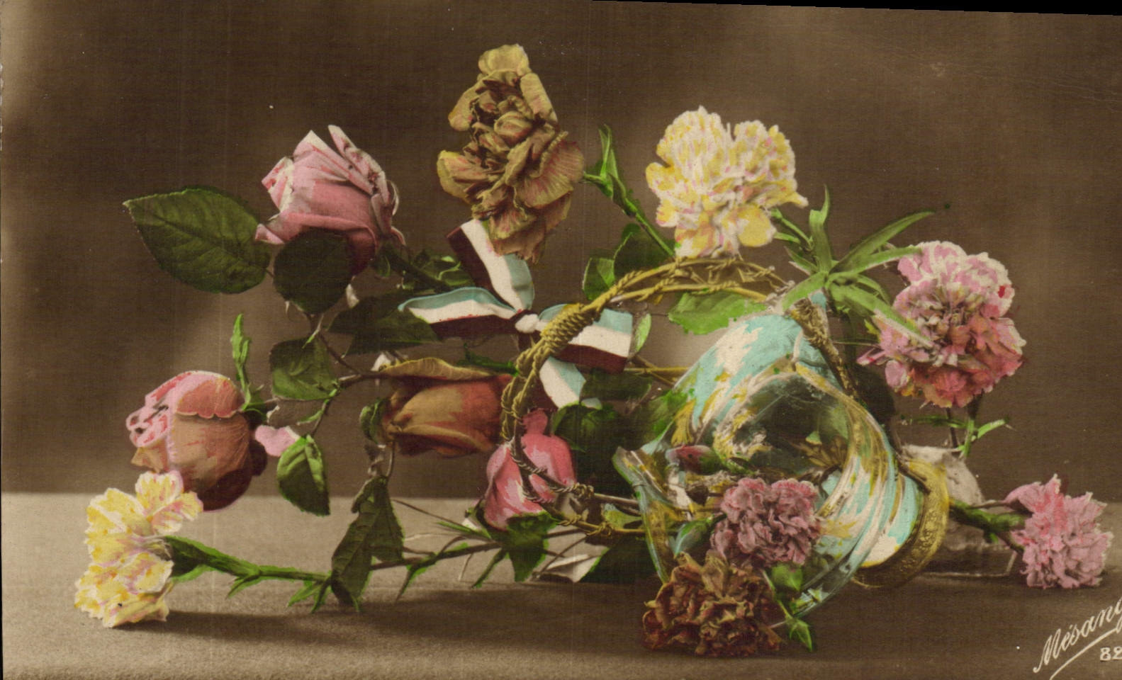 CPA Fantaisie Fleurs