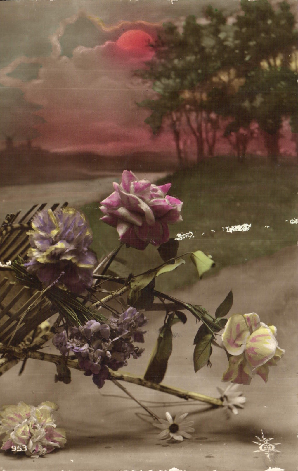 CPA Fantaisie Fleurs