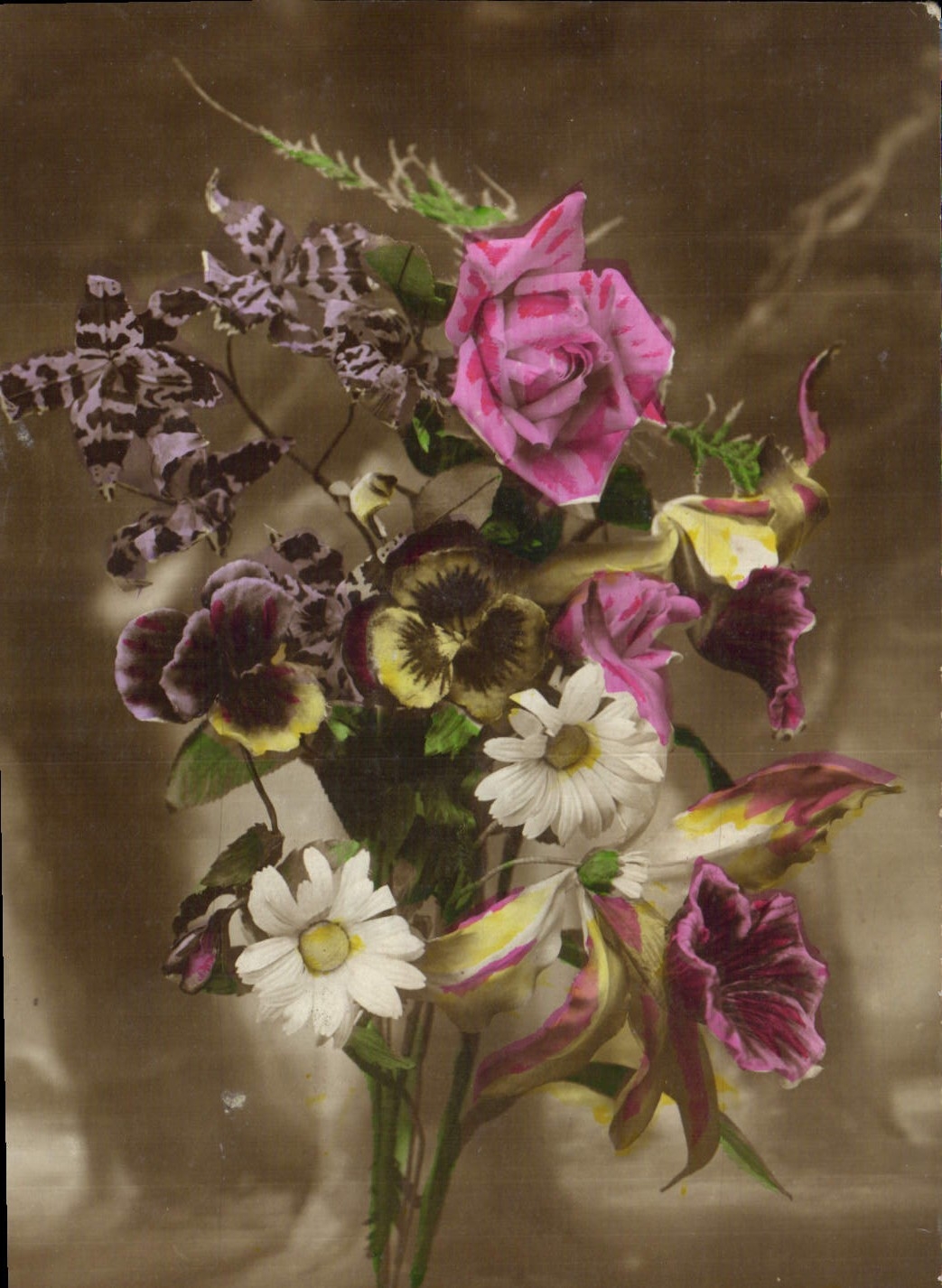 CPA Fantaisie Fleurs