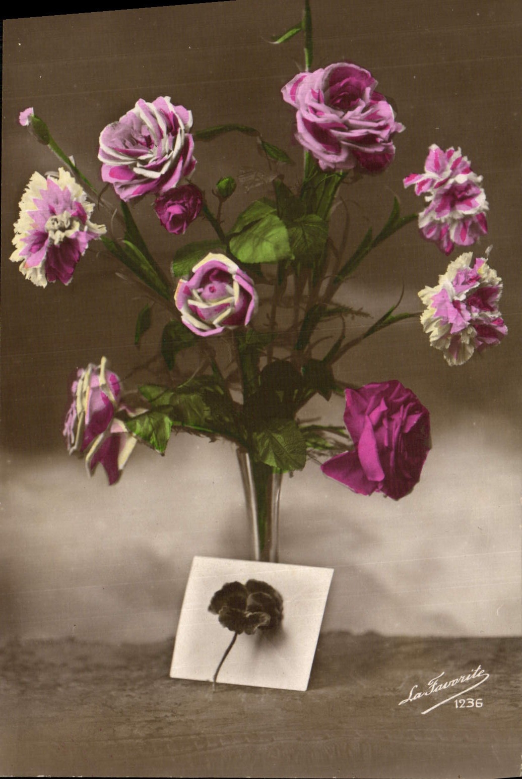 CPA Fantaisie Fleurs